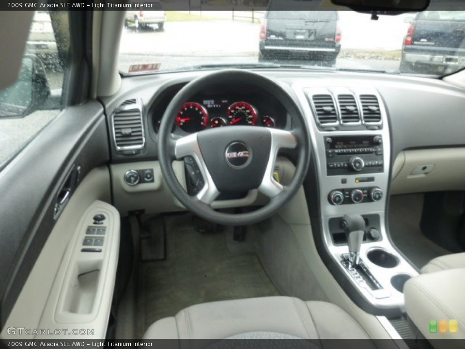 Light Titanium Interior Dashboard for the 2009 GMC Acadia SLE AWD #78562739