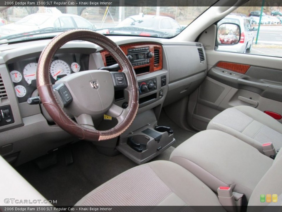 Khaki Beige Interior Prime Interior for the 2006 Dodge Ram 1500 SLT Regular Cab #78563509