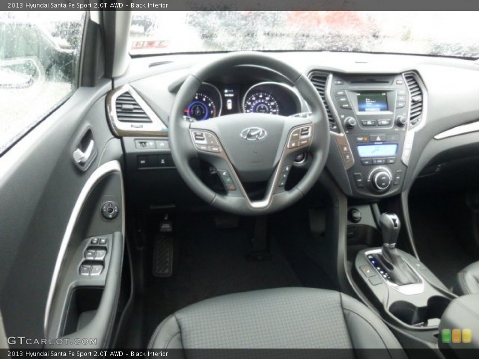 Black Interior Dashboard for the 2013 Hyundai Santa Fe Sport 2.0T AWD #78564268