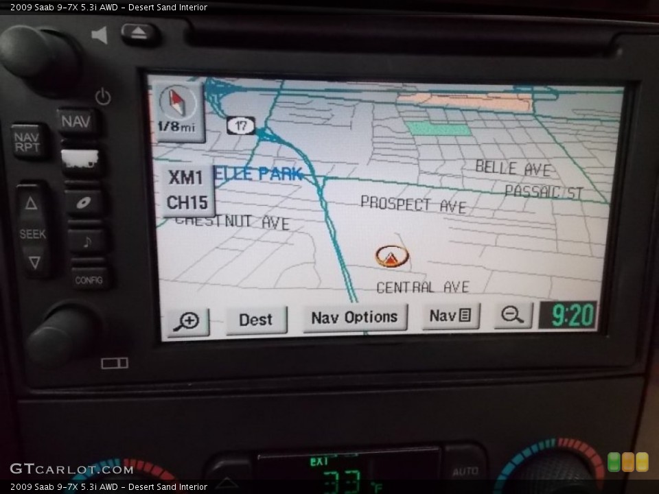 Desert Sand Interior Navigation for the 2009 Saab 9-7X 5.3i AWD #78566130