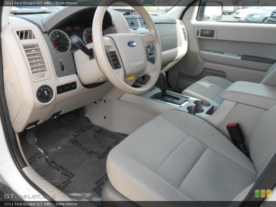 Stone Interior Prime Interior for the 2011 Ford Escape XLT 4WD #78566138