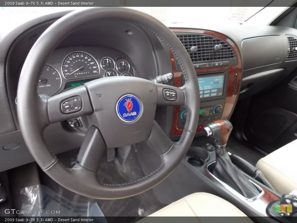 Desert Sand Interior Steering Wheel for the 2009 Saab 9-7X 5.3i AWD #78566171