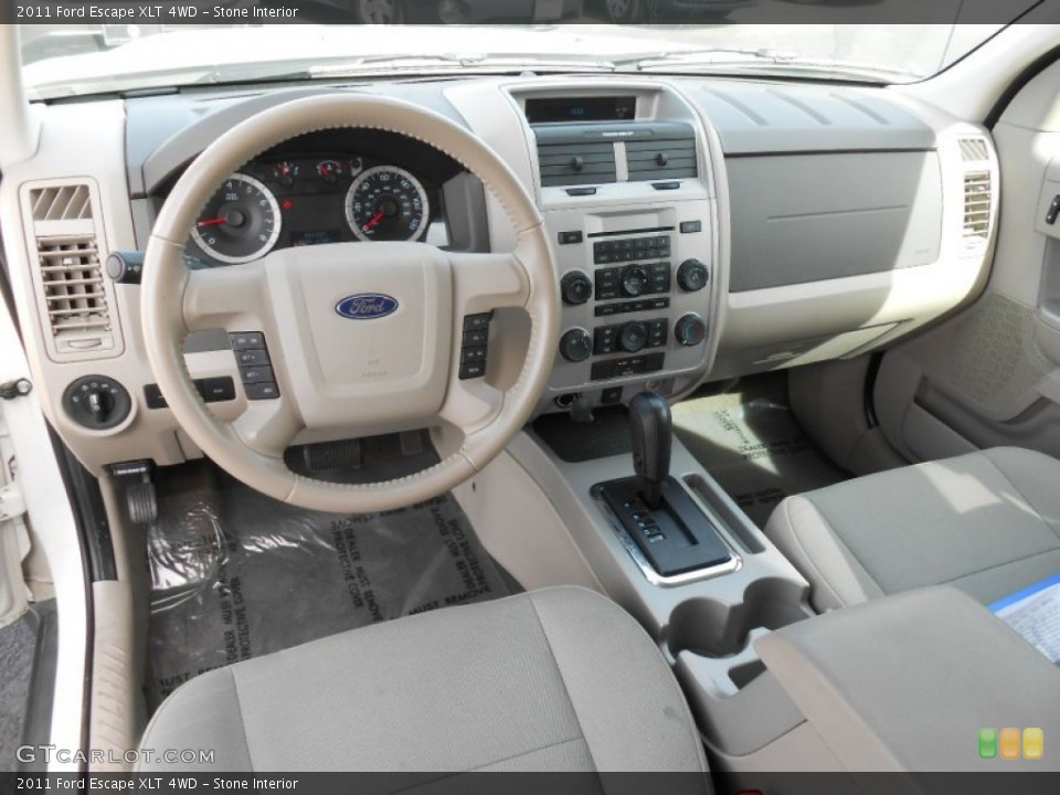 Stone Interior Prime Interior for the 2011 Ford Escape XLT 4WD #78566180