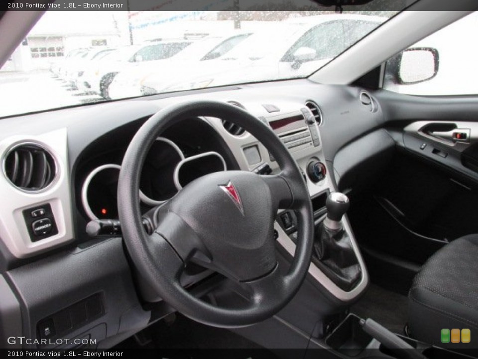 Ebony Interior Dashboard for the 2010 Pontiac Vibe 1.8L #78567591