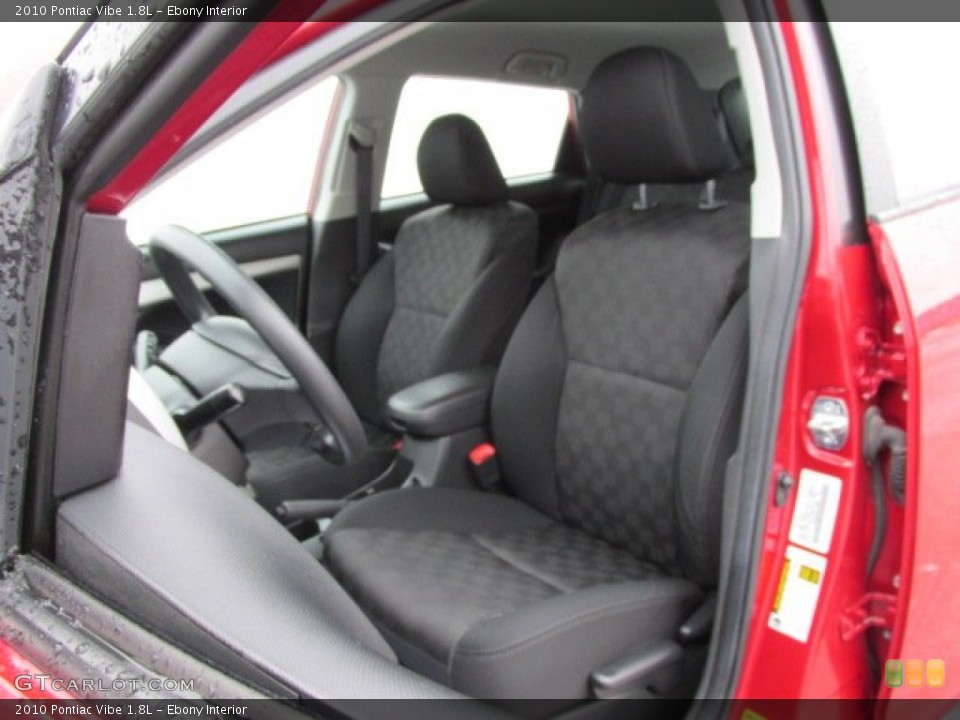 Ebony Interior Front Seat for the 2010 Pontiac Vibe 1.8L #78567608