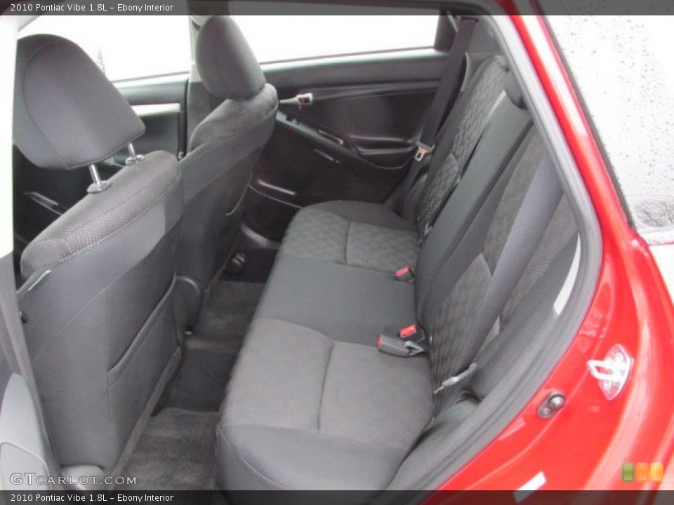Ebony Interior Rear Seat for the 2010 Pontiac Vibe 1.8L #78567721