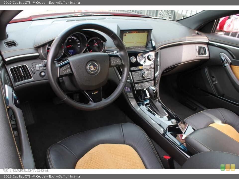 Ebony/Saffron 2012 Cadillac CTS Interiors