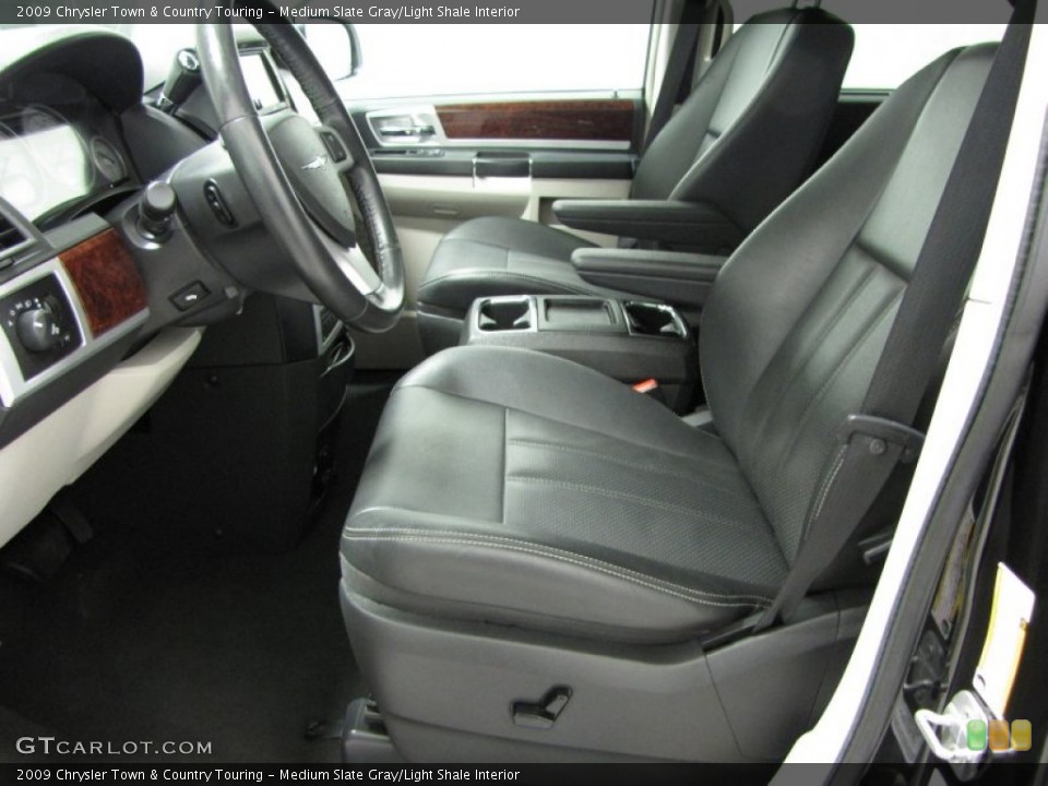 Medium Slate Gray/Light Shale Interior Front Seat for the 2009 Chrysler Town & Country Touring #78570292