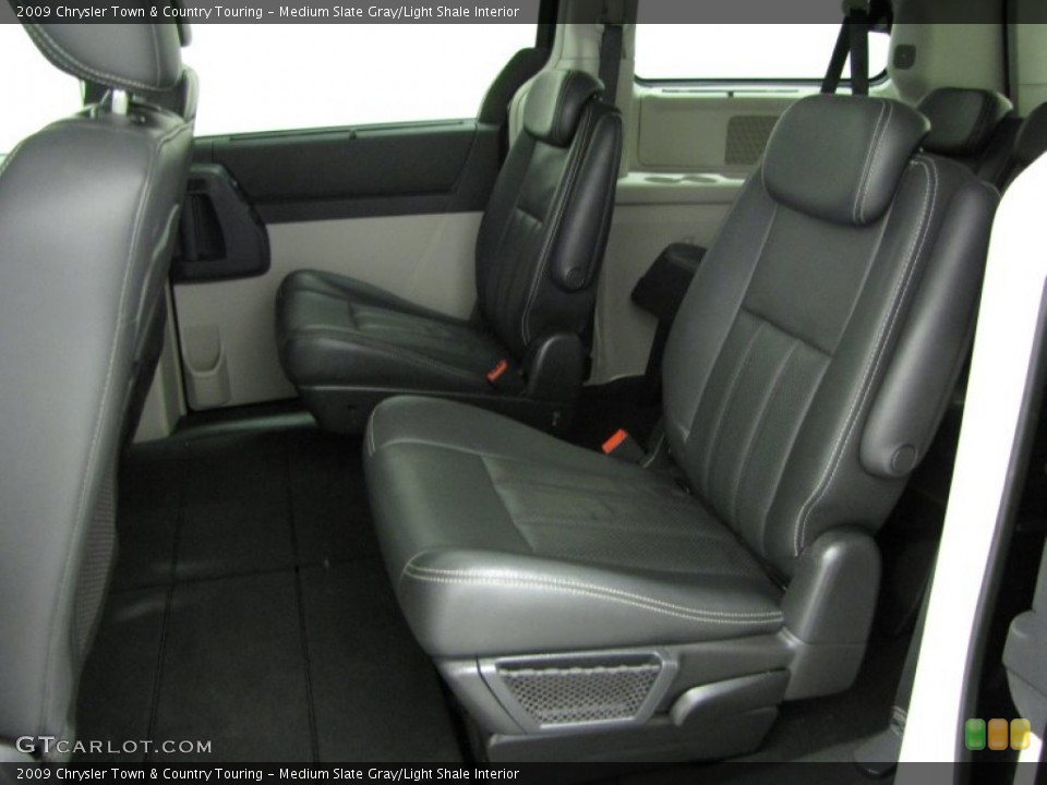 Medium Slate Gray/Light Shale Interior Rear Seat for the 2009 Chrysler Town & Country Touring #78570308