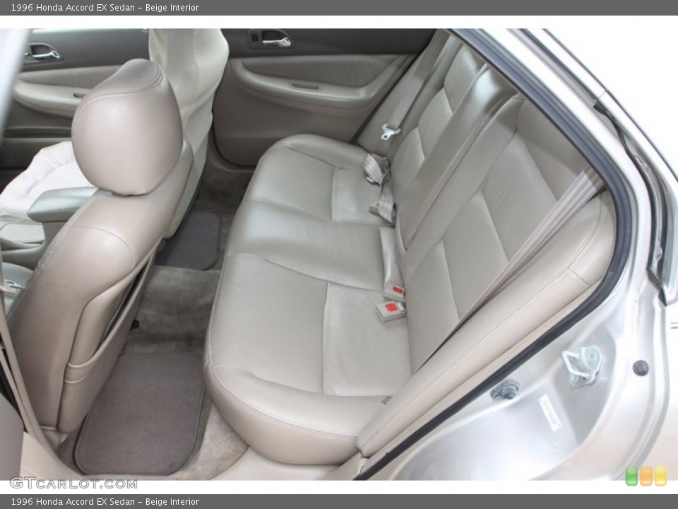 Beige Interior Rear Seat for the 1996 Honda Accord EX Sedan #78570426