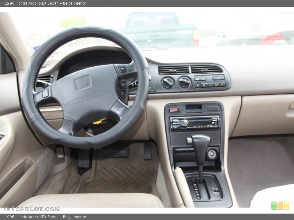 Beige Interior Dashboard for the 1996 Honda Accord EX Sedan #78570443