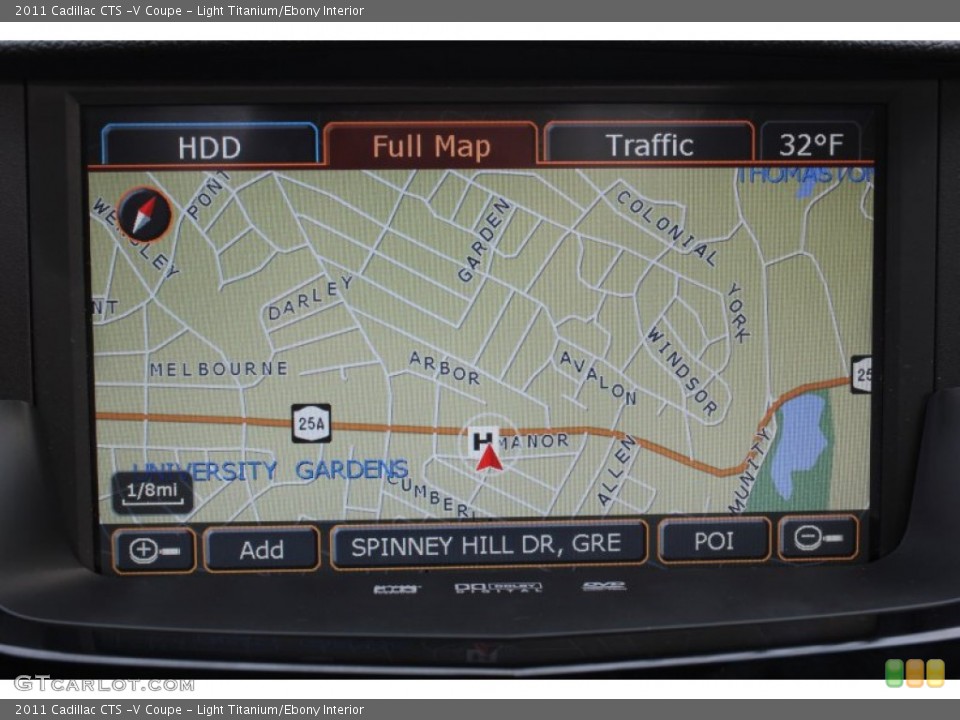 Light Titanium/Ebony Interior Navigation for the 2011 Cadillac CTS -V Coupe #78570761