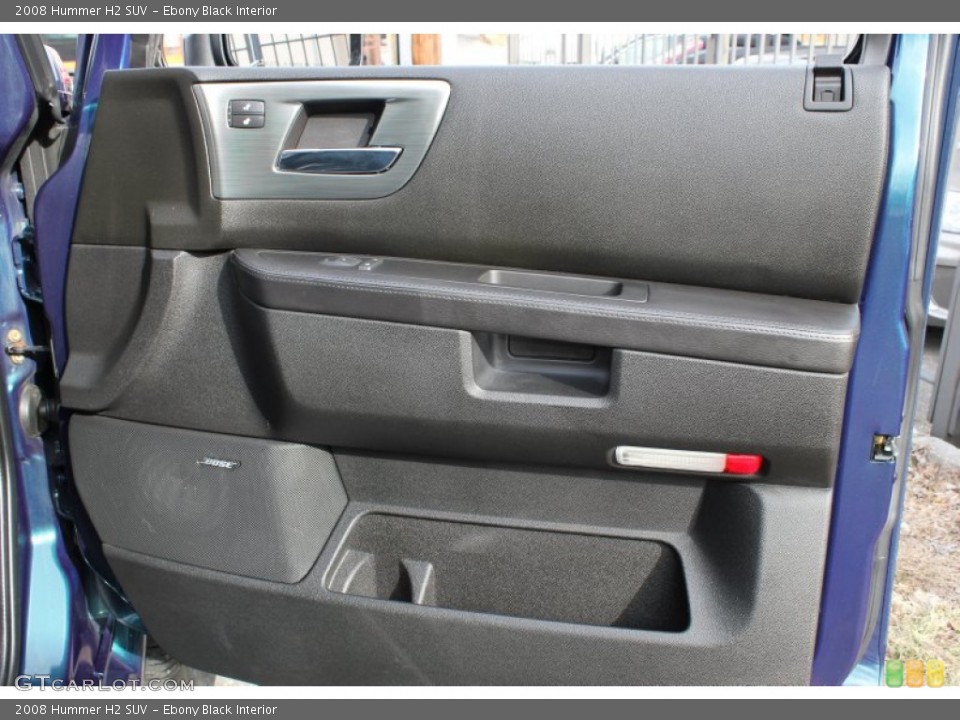 Ebony Black Interior Door Panel for the 2008 Hummer H2 SUV #78571064