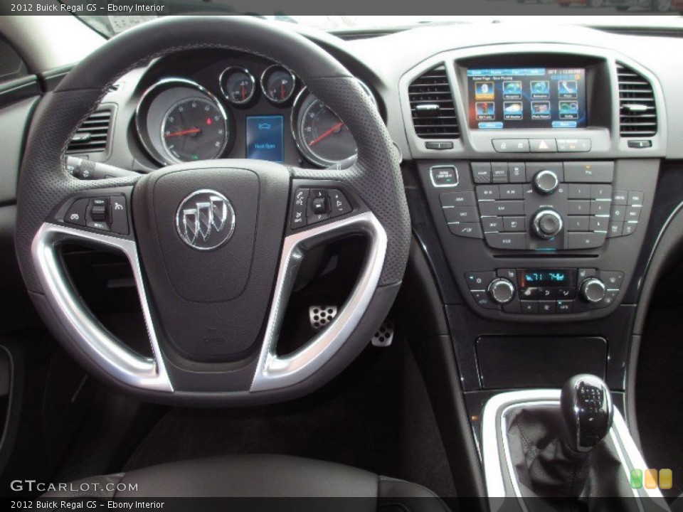 Ebony Interior Steering Wheel for the 2012 Buick Regal GS #78572726