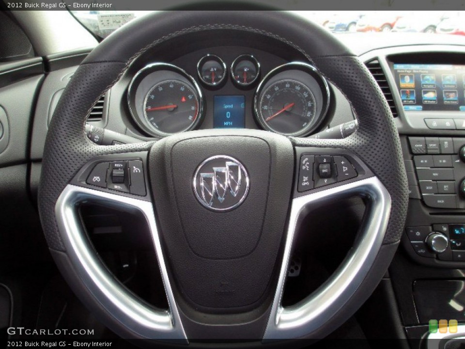 Ebony Interior Steering Wheel for the 2012 Buick Regal GS #78573041