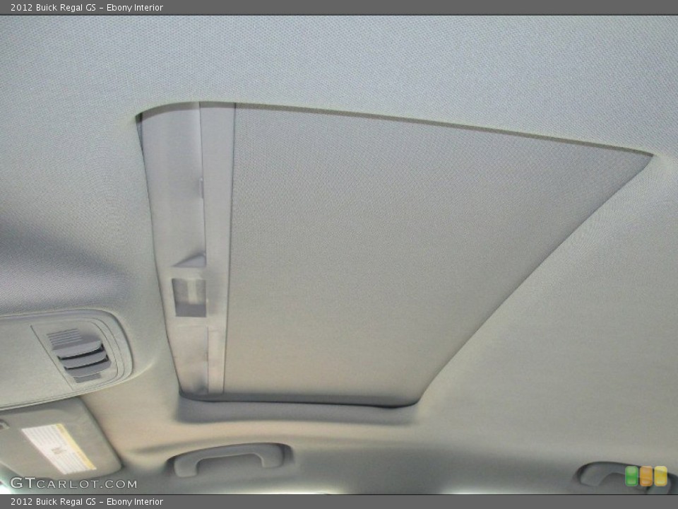 Ebony Interior Sunroof for the 2012 Buick Regal GS #78573177