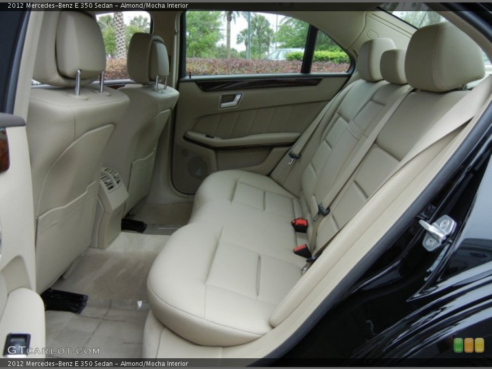Almond/Mocha Interior Rear Seat for the 2012 Mercedes-Benz E 350 Sedan #78573668
