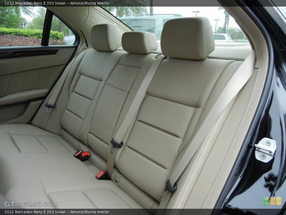Almond/Mocha Interior Rear Seat for the 2012 Mercedes-Benz E 350 Sedan #78573680