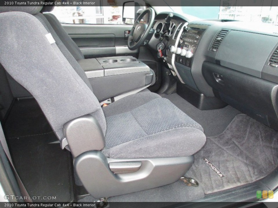 Black Interior Front Seat for the 2010 Toyota Tundra Regular Cab 4x4 #78573872