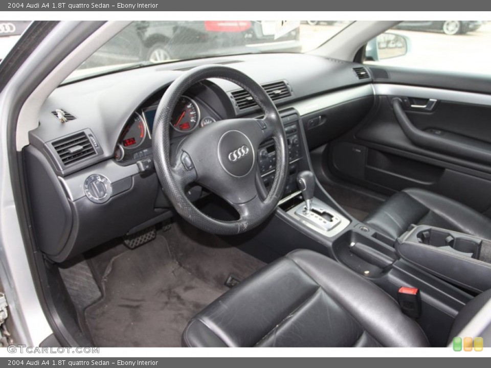Ebony Interior Prime Interior for the 2004 Audi A4 1.8T quattro Sedan #78574000