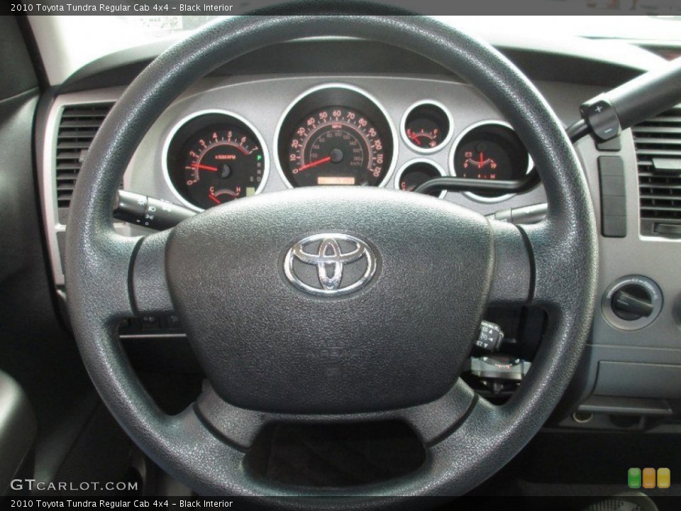 Black Interior Steering Wheel for the 2010 Toyota Tundra Regular Cab 4x4 #78574124