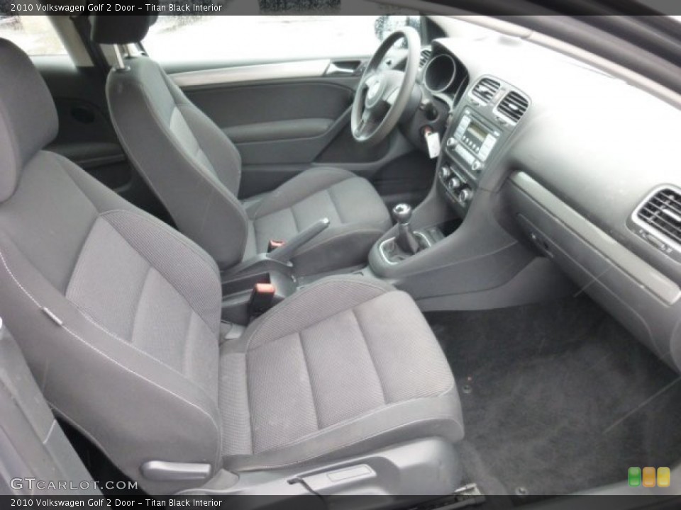 Titan Black Interior Photo for the 2010 Volkswagen Golf 2 Door #78574405
