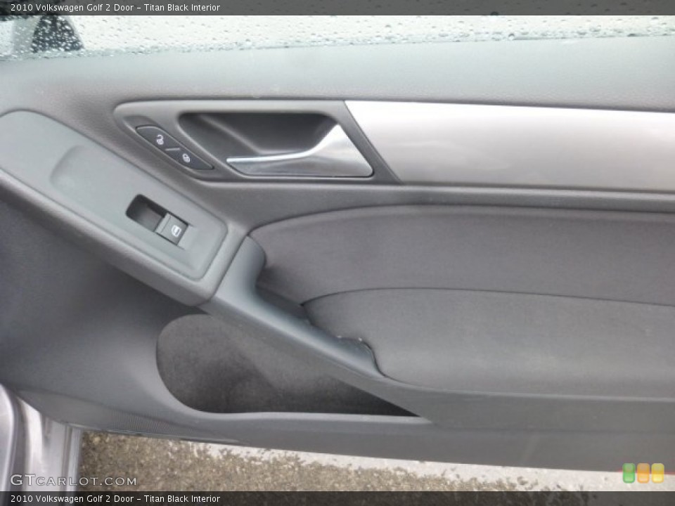 Titan Black Interior Door Panel for the 2010 Volkswagen Golf 2 Door #78574413