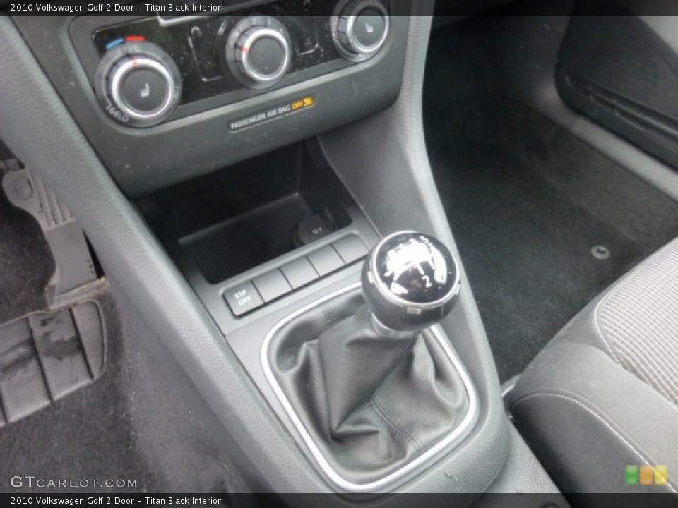 Titan Black Interior Transmission for the 2010 Volkswagen Golf 2 Door #78574516