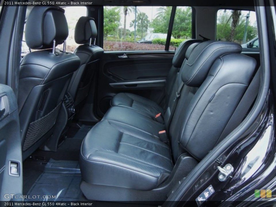 Black Interior Rear Seat for the 2011 Mercedes-Benz GL 550 4Matic #78574730