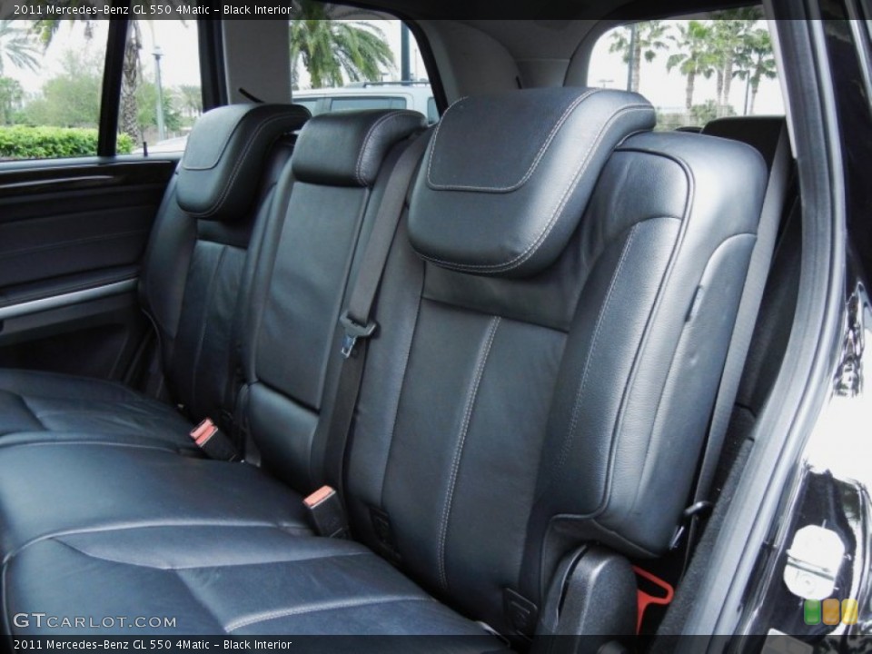 Black Interior Rear Seat for the 2011 Mercedes-Benz GL 550 4Matic #78574742