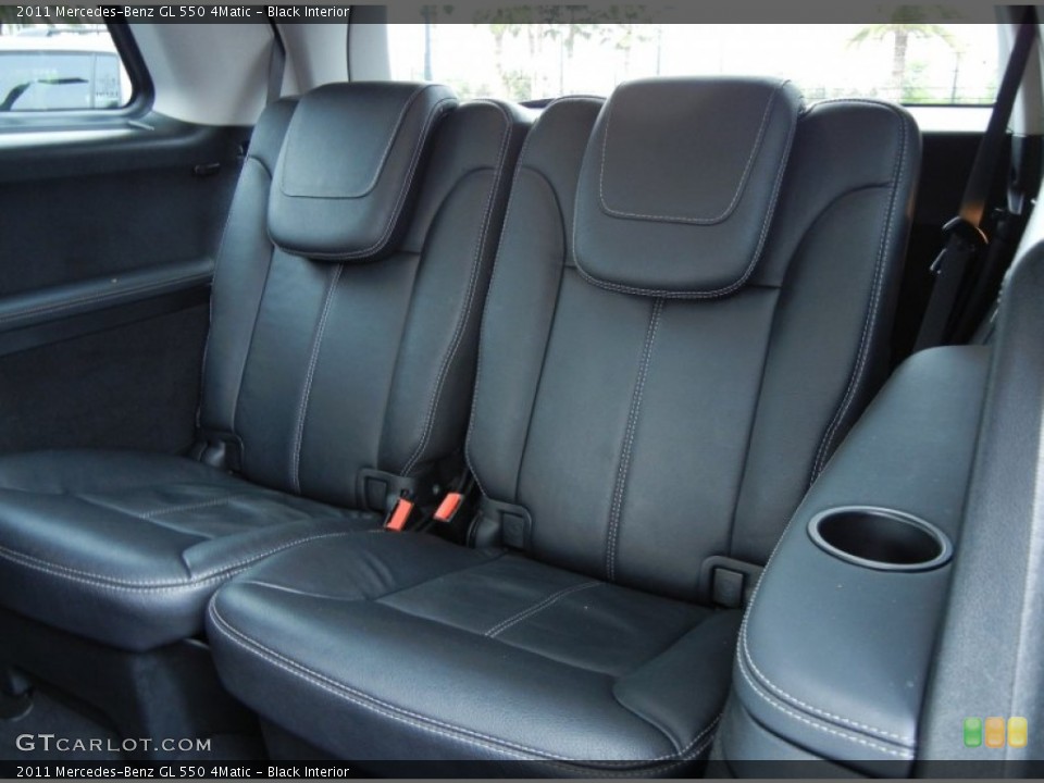 Black Interior Rear Seat for the 2011 Mercedes-Benz GL 550 4Matic #78574759