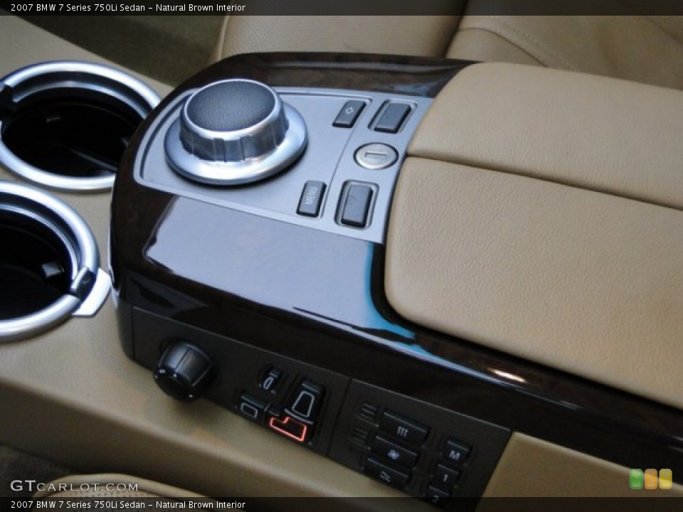 Natural Brown Interior Controls for the 2007 BMW 7 Series 750Li Sedan #78575582