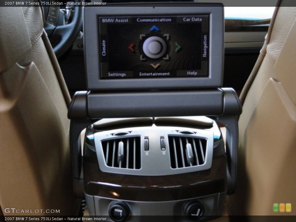 Natural Brown Interior Controls for the 2007 BMW 7 Series 750Li Sedan #78575699