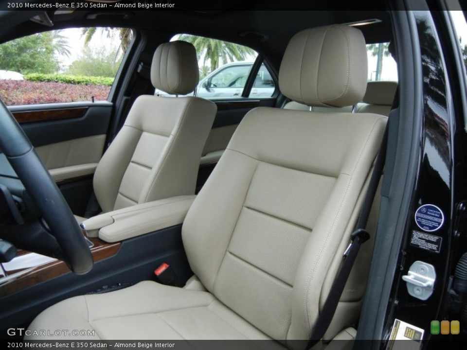 Almond Beige Interior Front Seat for the 2010 Mercedes-Benz E 350 Sedan #78575798