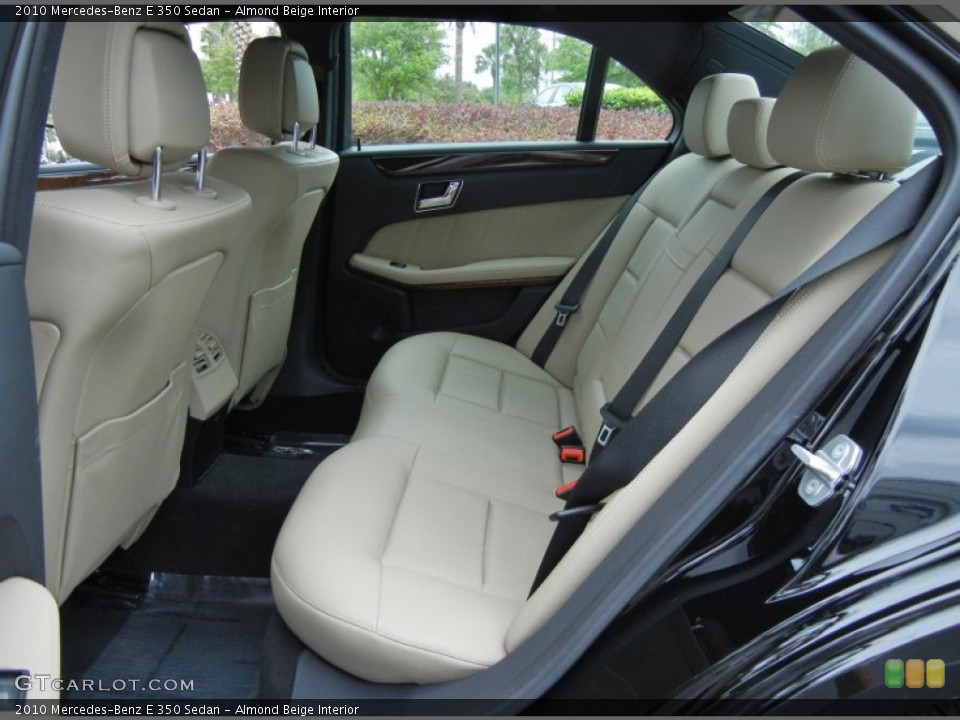 Almond Beige Interior Rear Seat for the 2010 Mercedes-Benz E 350 Sedan #78575834