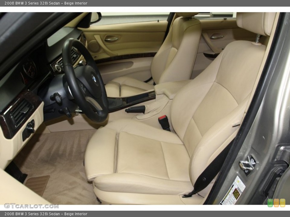 Beige Interior Front Seat for the 2008 BMW 3 Series 328i Sedan #78576833