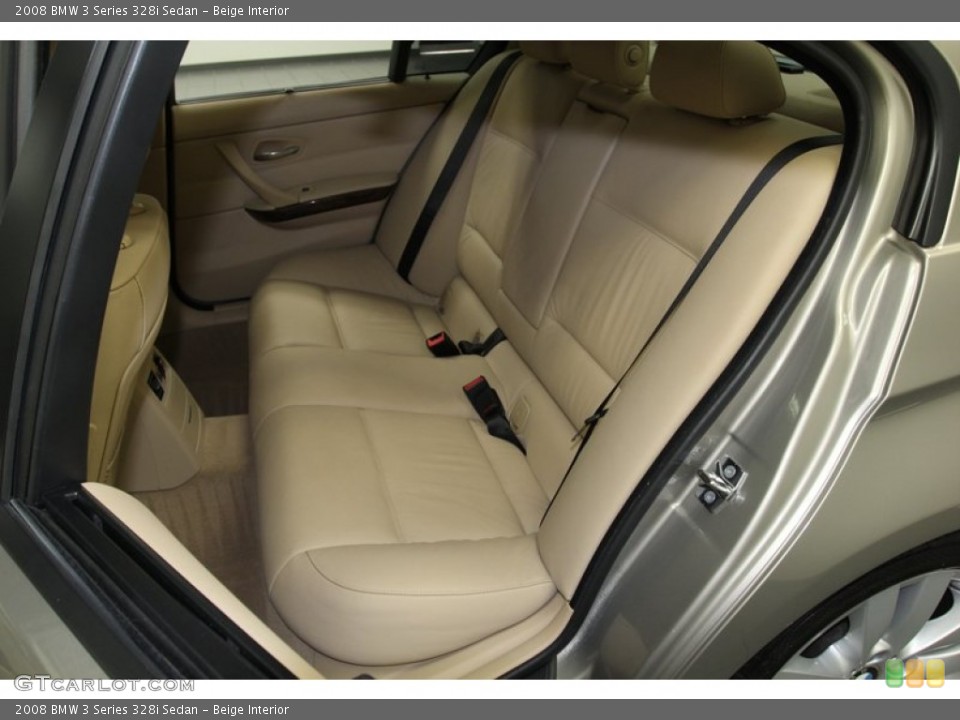 Beige Interior Rear Seat for the 2008 BMW 3 Series 328i Sedan #78577031