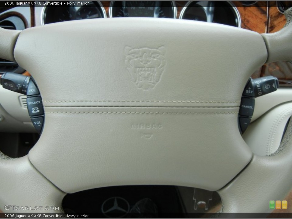 Ivory Interior Steering Wheel for the 2006 Jaguar XK XK8 Convertible #78577253