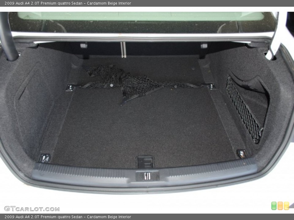 Cardamom Beige Interior Trunk for the 2009 Audi A4 2.0T Premium quattro Sedan #78577884