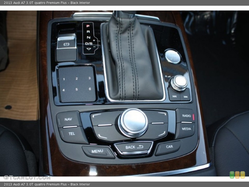Black Interior Controls for the 2013 Audi A7 3.0T quattro Premium Plus #78579013