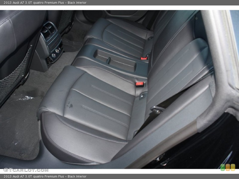 Black Interior Rear Seat for the 2013 Audi A7 3.0T quattro Premium Plus #78579170