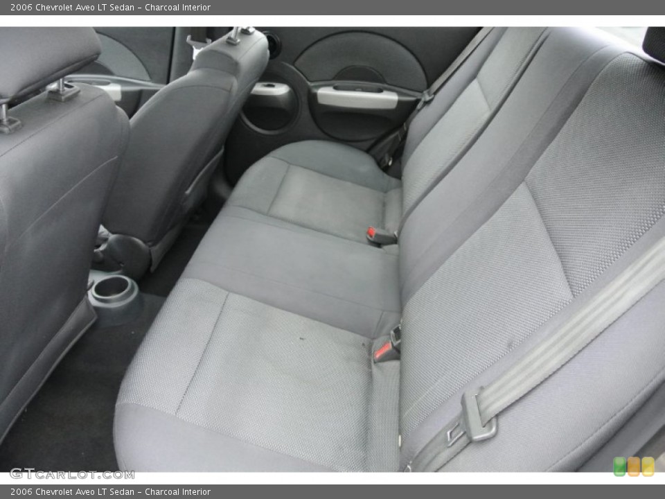 Charcoal Interior Rear Seat for the 2006 Chevrolet Aveo LT Sedan #78579332