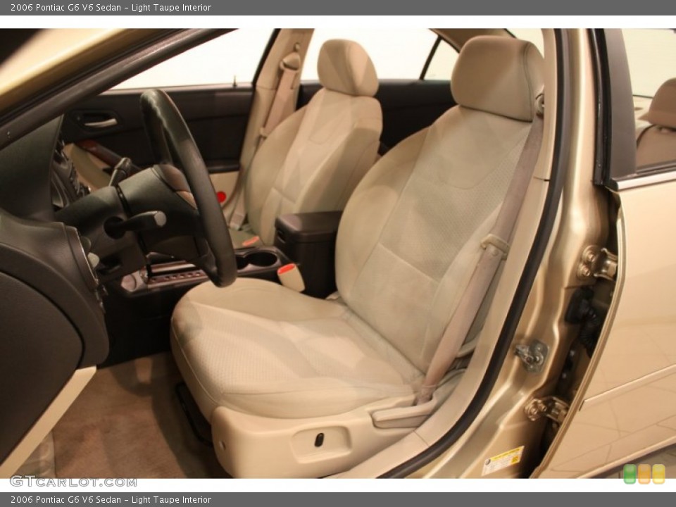 Light Taupe Interior Front Seat for the 2006 Pontiac G6 V6 Sedan #78579896