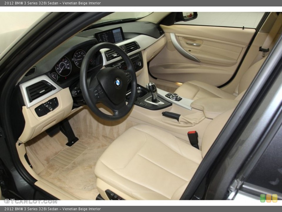 Venetian Beige Interior Prime Interior for the 2012 BMW 3 Series 328i Sedan #78580340