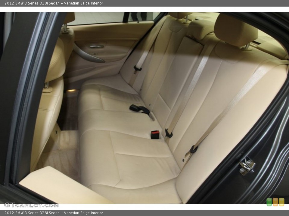 Venetian Beige Interior Rear Seat for the 2012 BMW 3 Series 328i Sedan #78580352