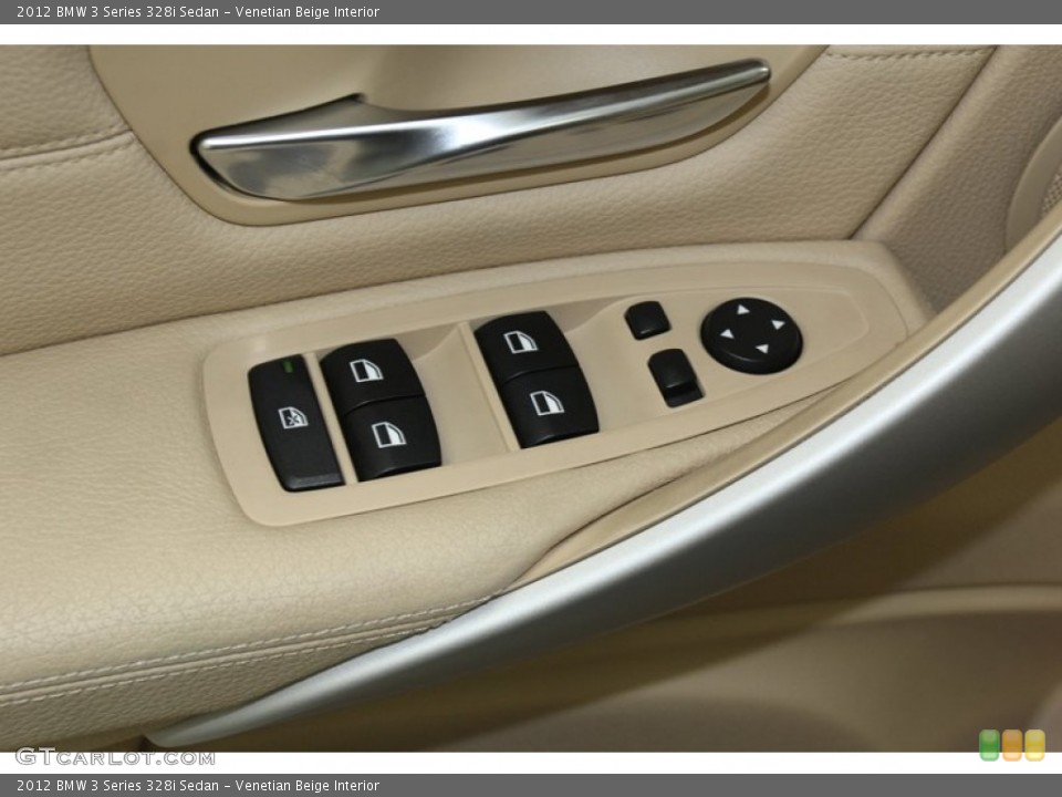 Venetian Beige Interior Controls for the 2012 BMW 3 Series 328i Sedan #78580370
