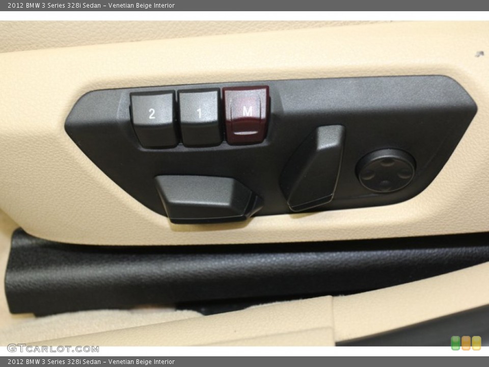 Venetian Beige Interior Controls for the 2012 BMW 3 Series 328i Sedan #78580385