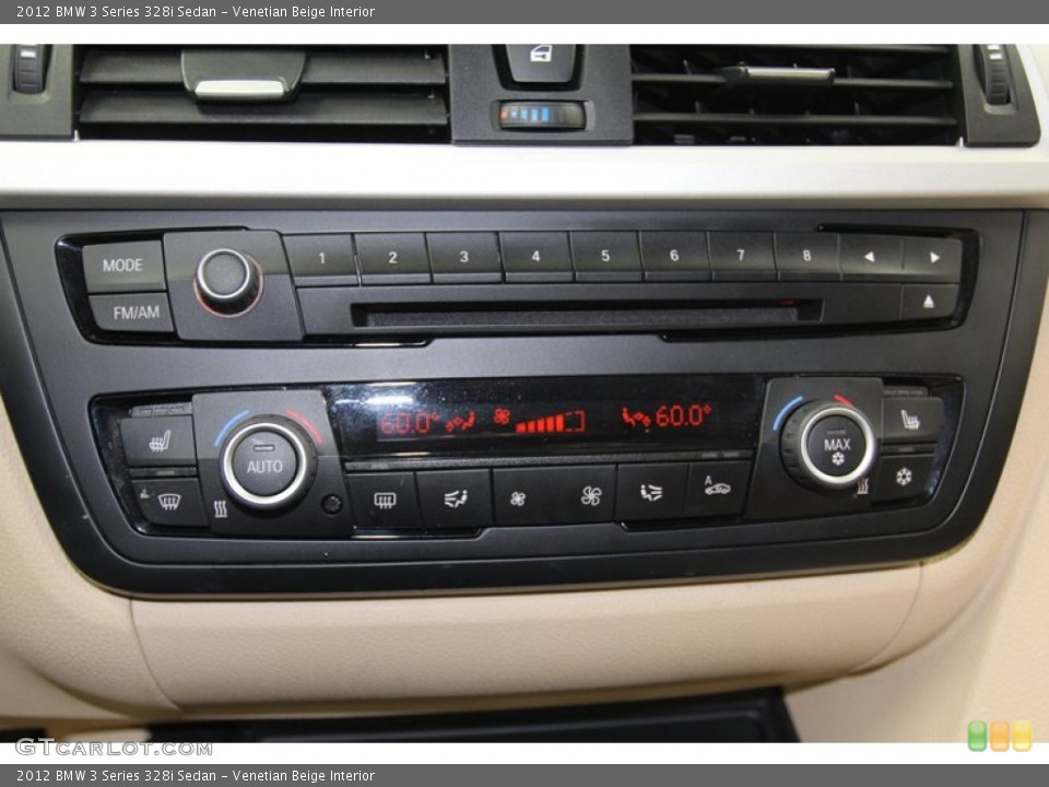 Venetian Beige Interior Controls for the 2012 BMW 3 Series 328i Sedan #78580451