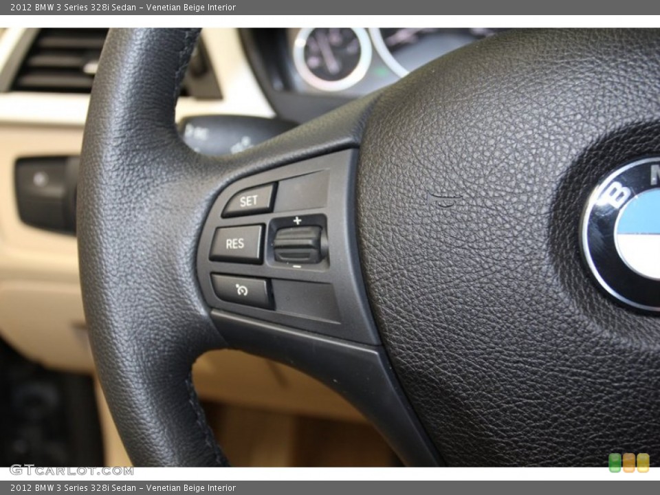 Venetian Beige Interior Controls for the 2012 BMW 3 Series 328i Sedan #78580523