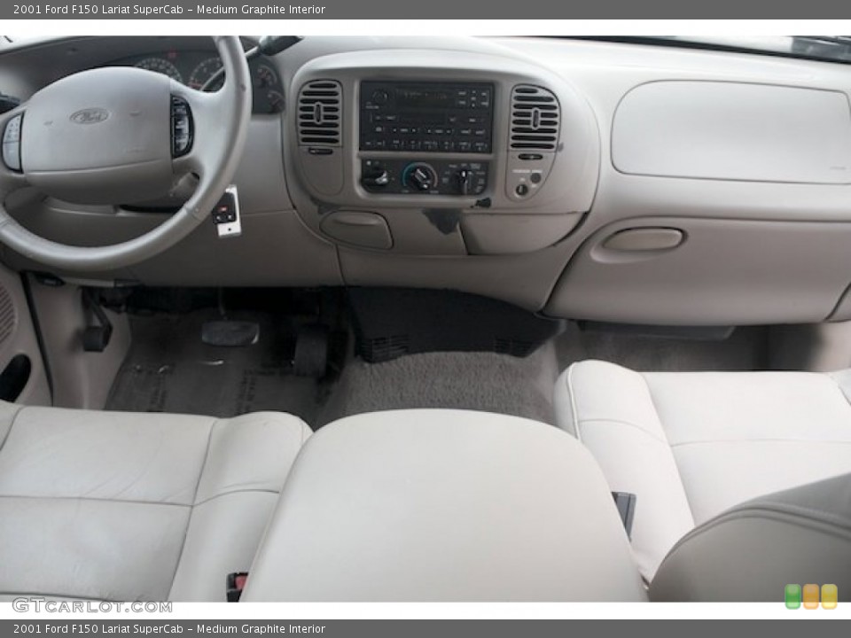 Medium Graphite Interior Dashboard for the 2001 Ford F150 Lariat SuperCab #78581273